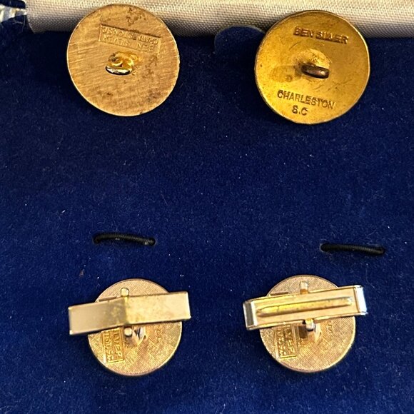 Ben Silver 14KGF Cufflinks and Buttons - Picture 3 of 6